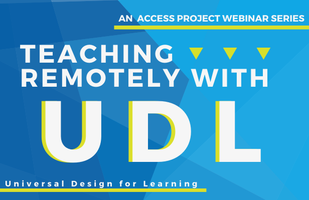 Teaching remotely with UDL